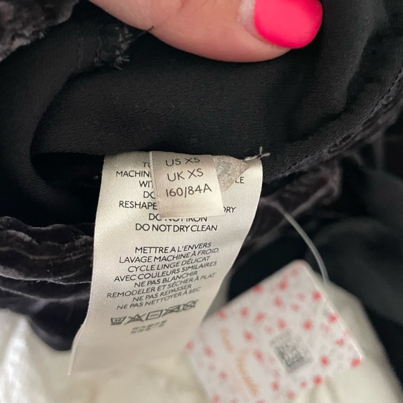 Free People Marie velour puff sleeve crop top - Picture 11 of 12